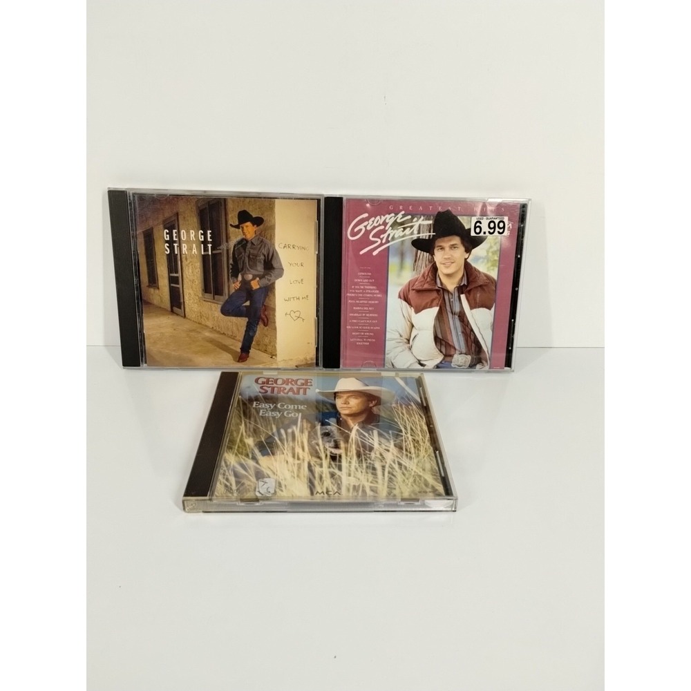 George Strait 3 CD Lot Greatest Hit Easy Come Easy Go Carrying Your Love - Picture 4 of 5